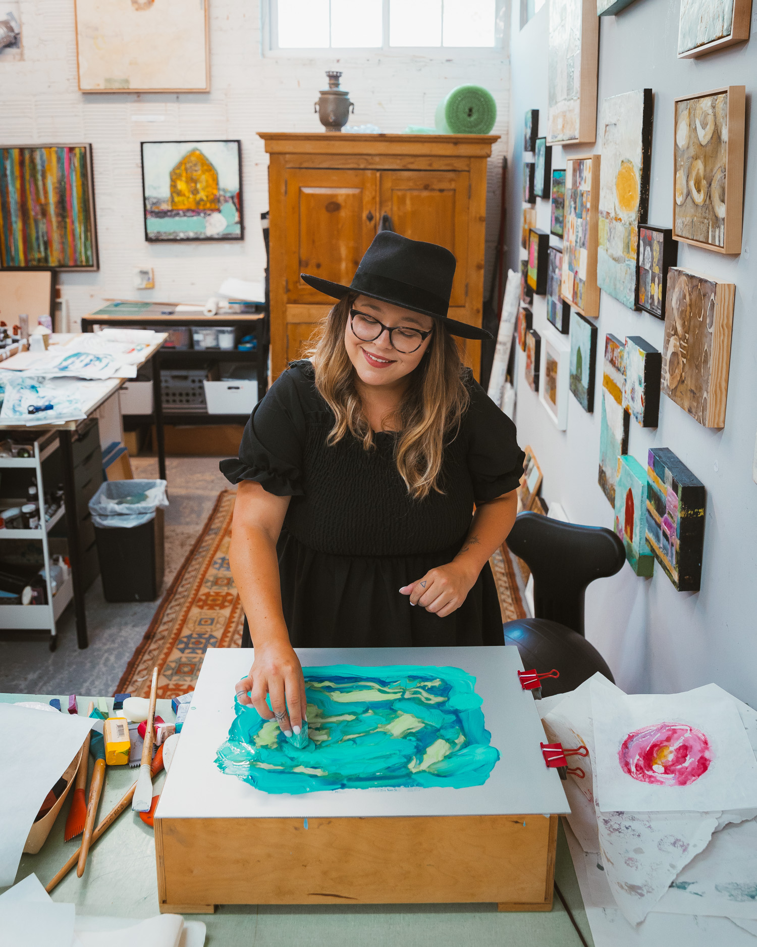 Encaustic wax painting workshop with artist Sarah St Laurent; Best Things to Do in Asheville
