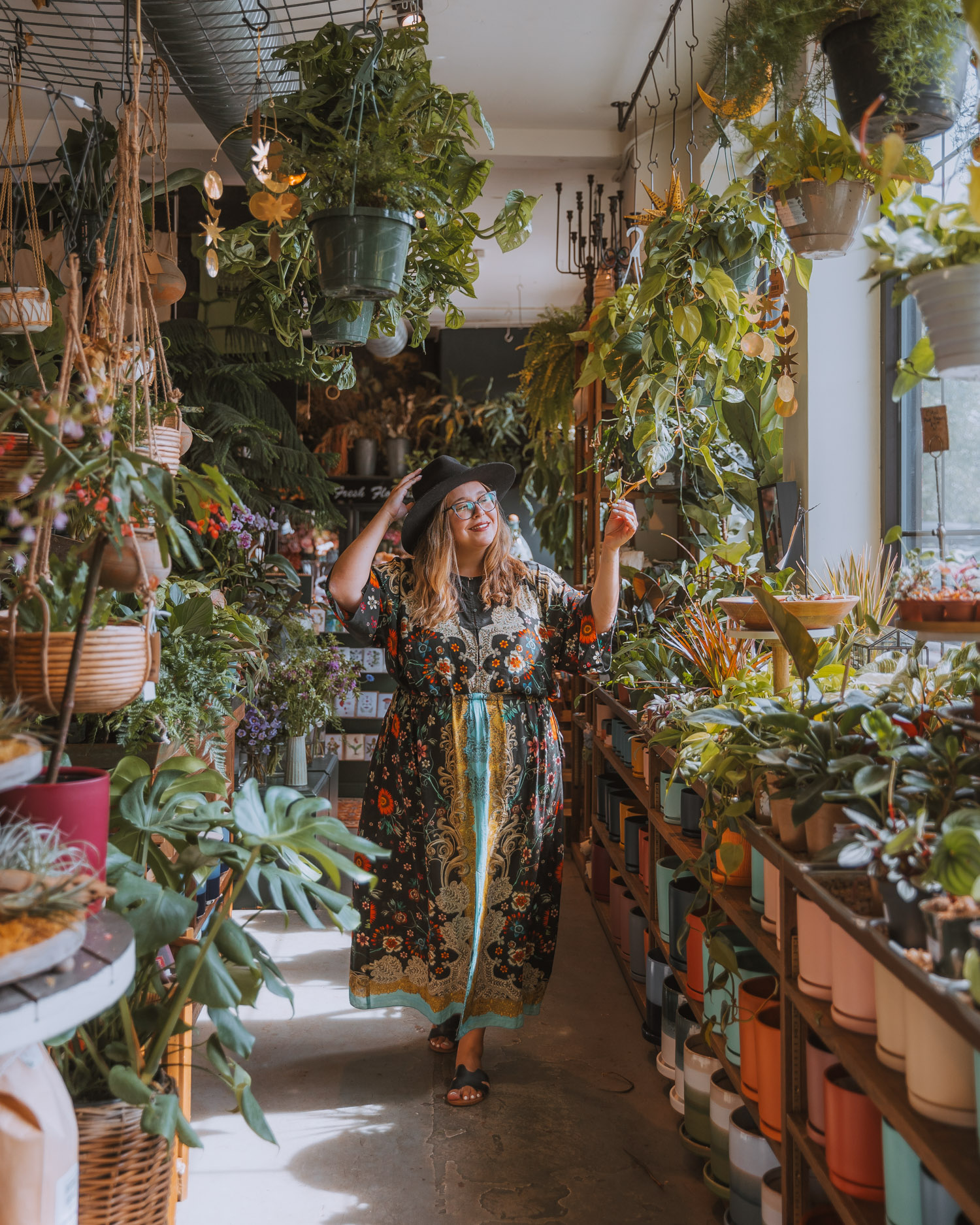 Shopping at Flora plant shop; Things to Do in Asheville