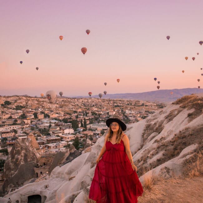 Cappadocia Turkey hot air balloons at sunrise