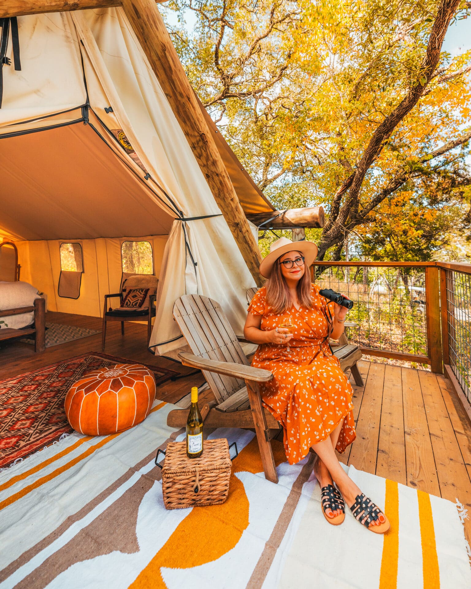 Collective Retreats Hill Country in Wimberley, Texas; luxury glamping in near Austin