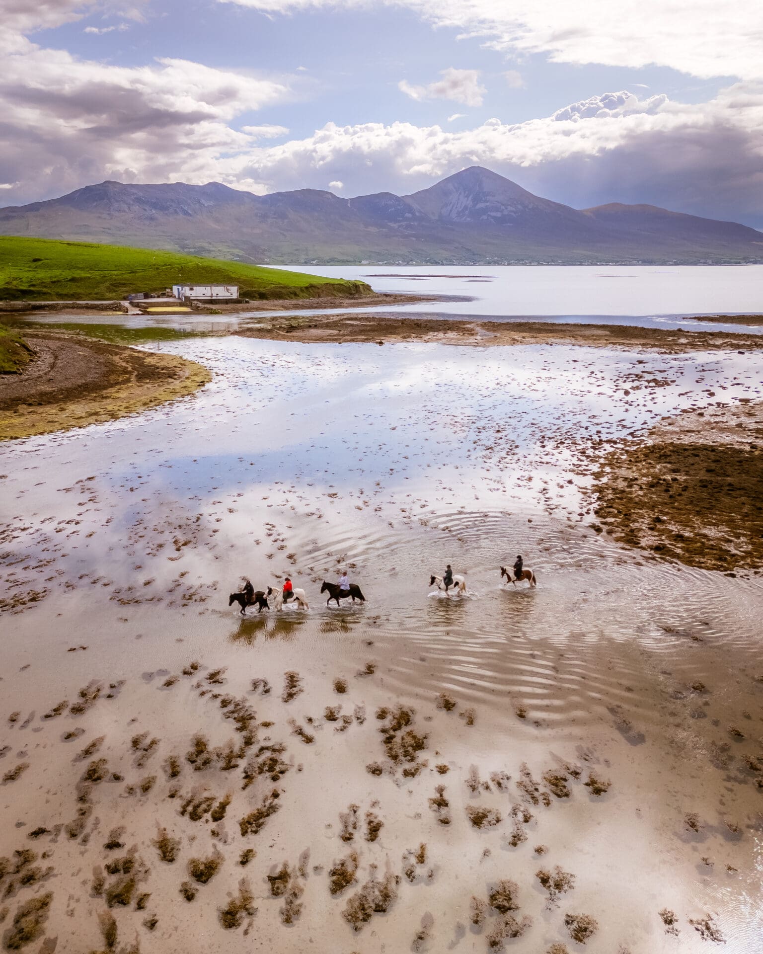 Horseback riding the Wild Atlantic Way; County Mayo, Ireland