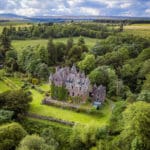 Kilbryde Castle Airbnb in Scotland; affordable castle accommodation in Scotland