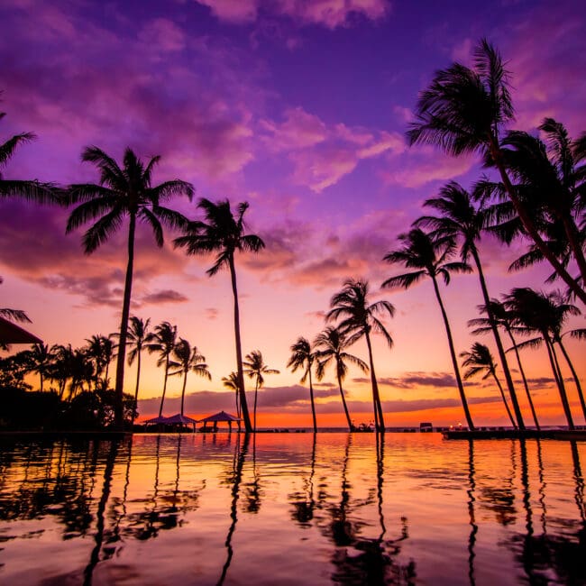 Big Island of Hawaii sunset; Four Seasons Hualalai