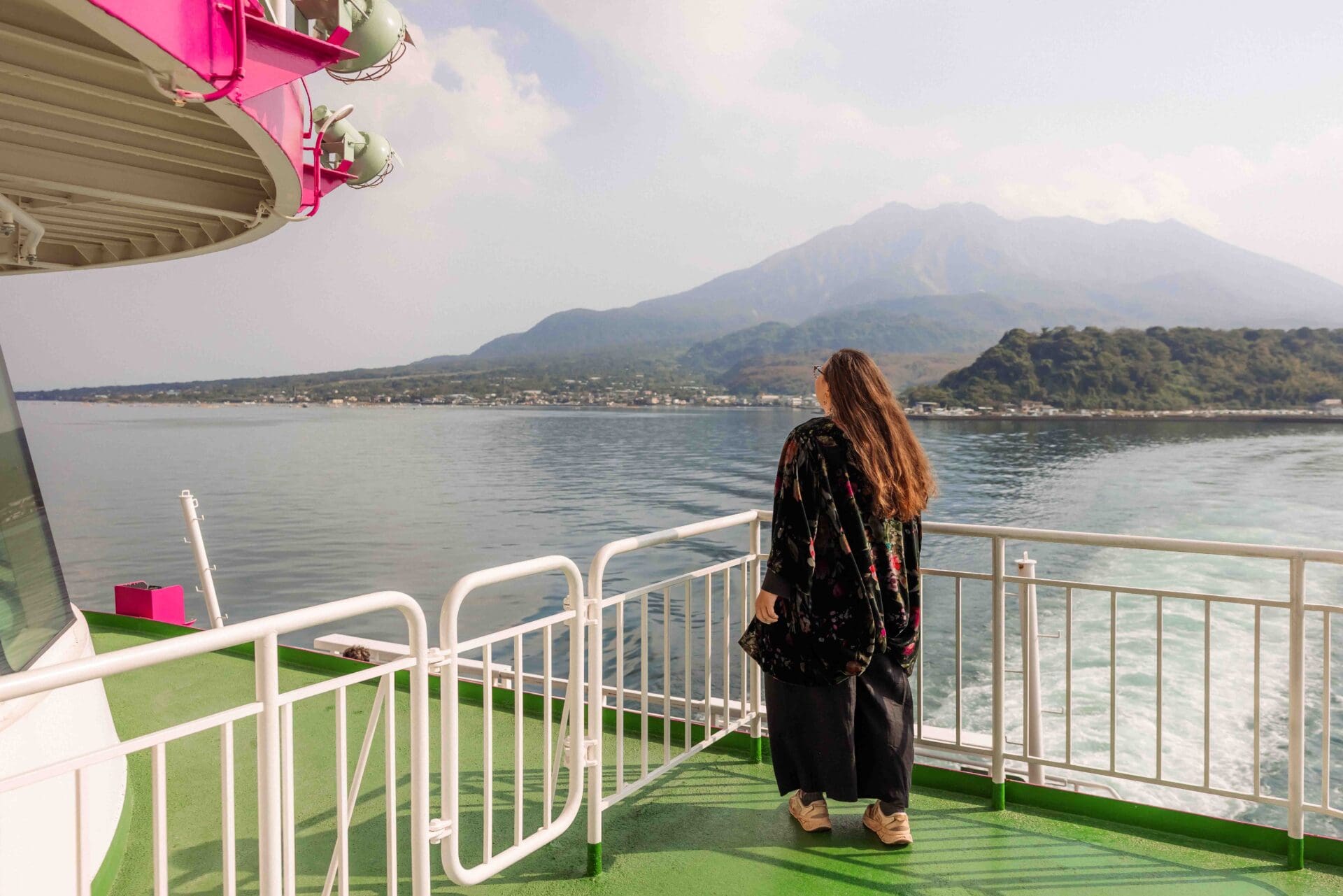 Sakurajima Volcano from the ferry