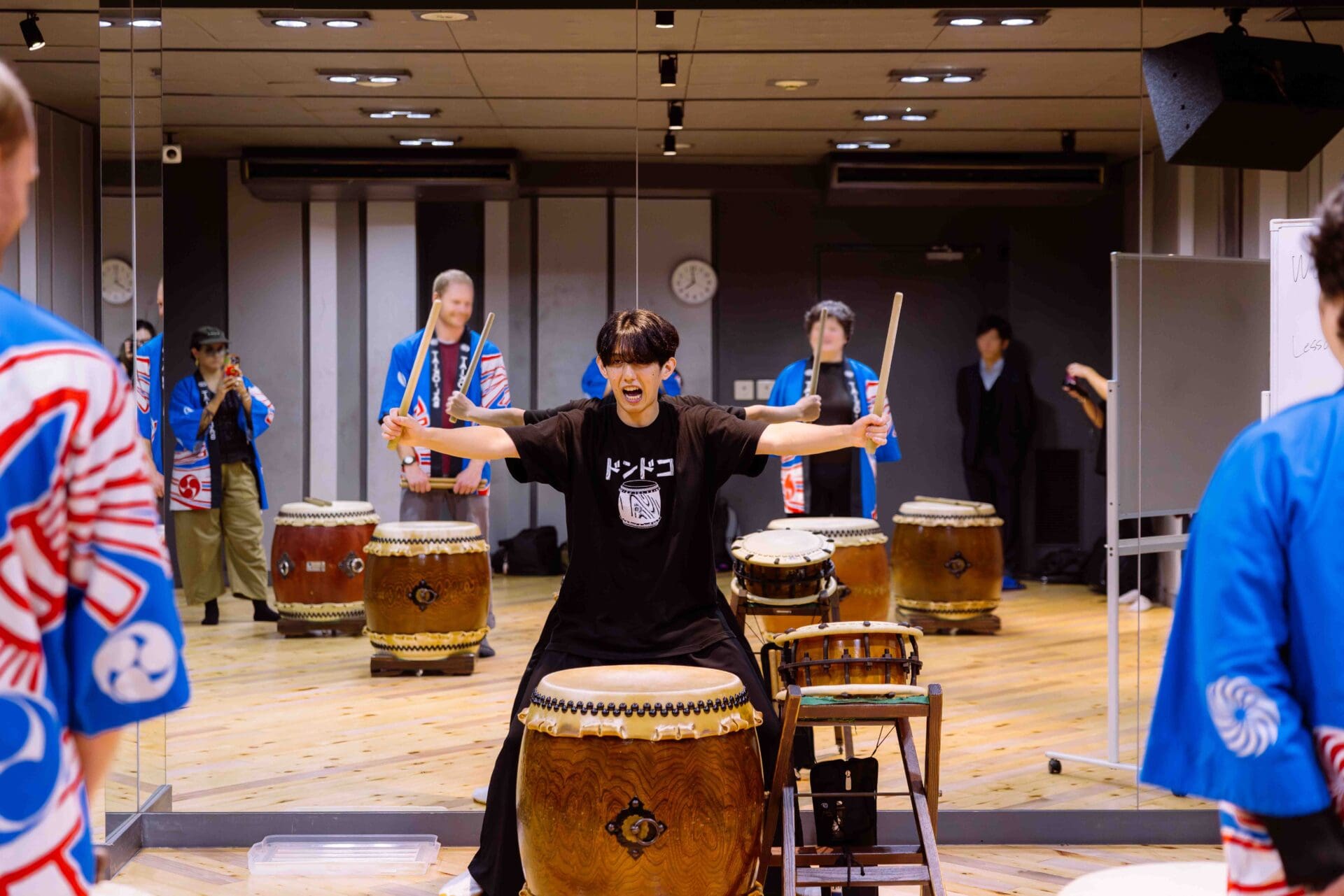Taiko Lab drumming lesson Tokyo Japan